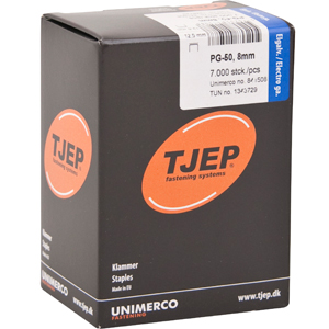 TJEP PG-50 agrafes  8 mm